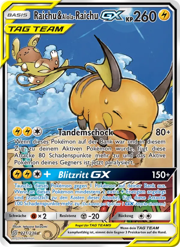 Raichu & Alola-Raichu GX