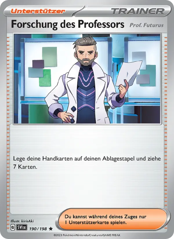 Forschung des Professors