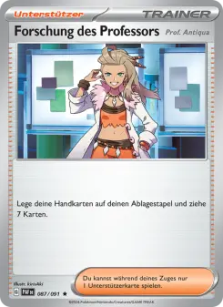 Forschung des Professors