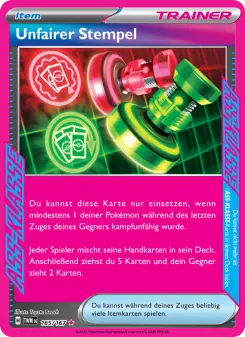 Unfairer Stempel