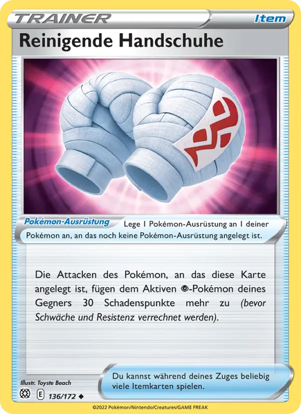 Reinigende Handschuhe