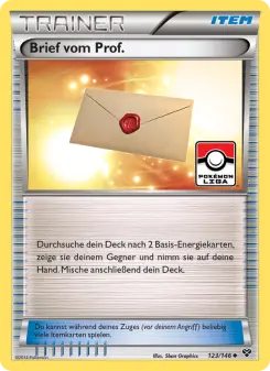 Brief vom Prof.