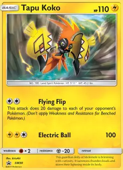 Tapu Koko — SM Black Star Promos