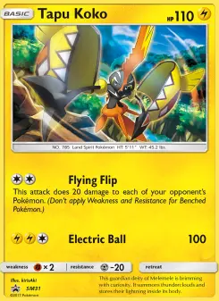 Tapu Koko — SM Black Star Promos