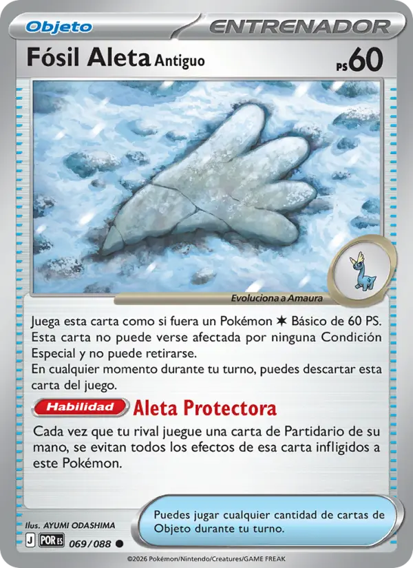 Fósil Aleta Antiguo