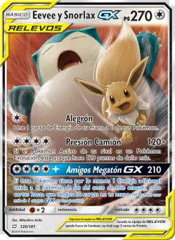Eevee y Snorlax GX