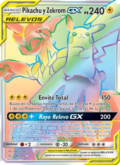 Pikachu y Zekrom GX