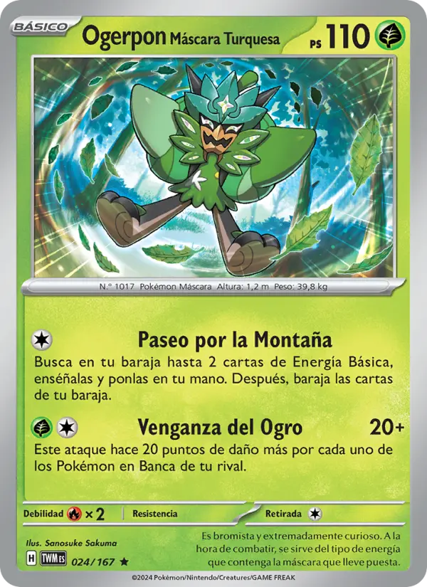 Ogerpon Máscara Turquesa