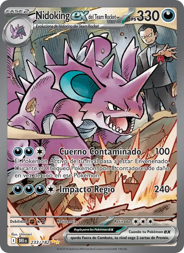 Nidoking ex del Team Rocket
