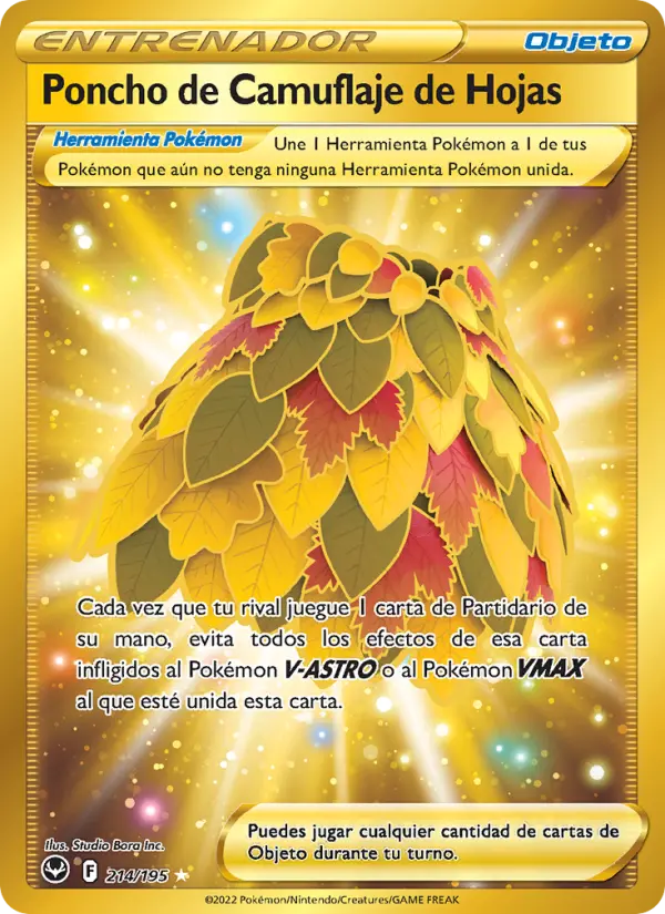 Poncho de Camuflaje de Hojas