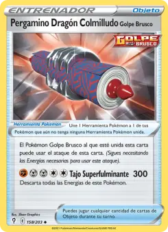 Pergamino Dragón Colmilludo Golpe Brusco