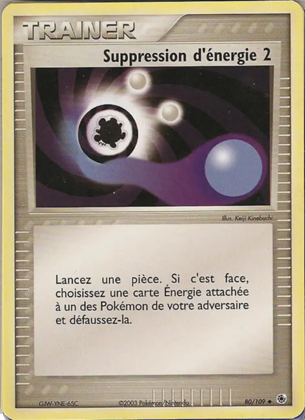 Suppression d'énergie 2