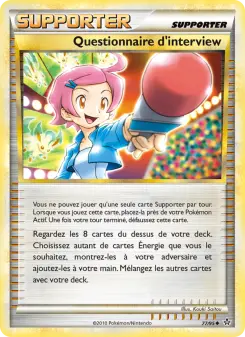 Questionnaire d’interview