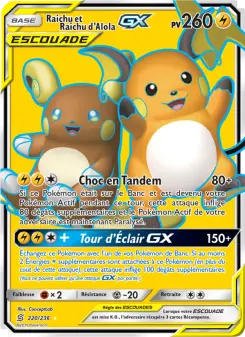 Raichu et Raichu d’Alola GX