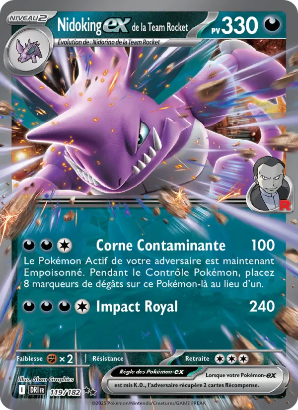 Nidoking-ex de la Team Rocket