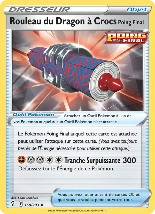 Rouleau du Dragon à Crocs Poing Final