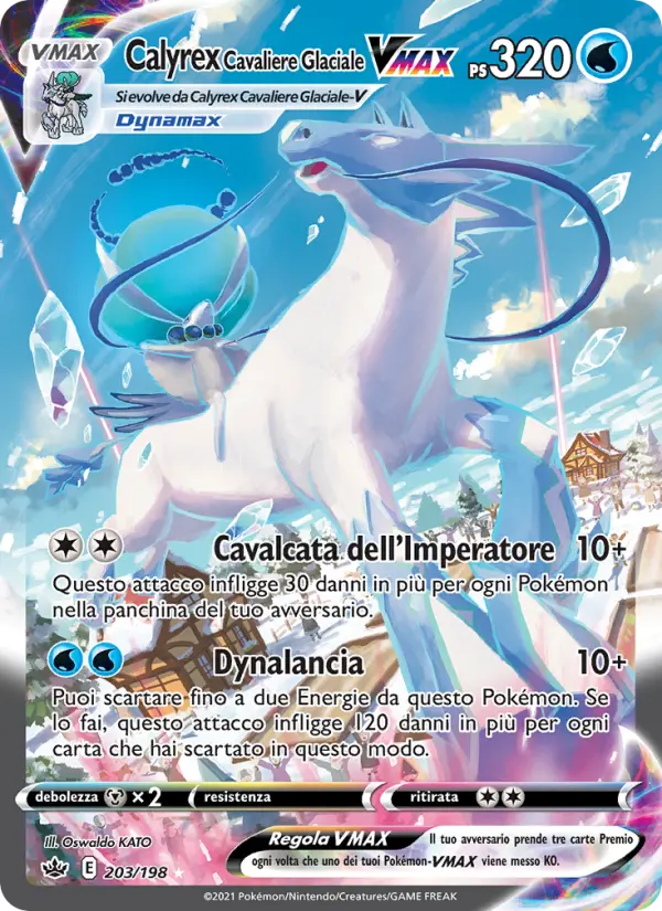 Calyrex Cavaliere Glaciale VMAX