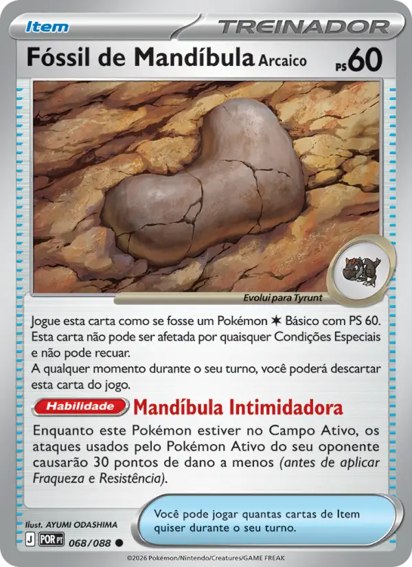 Fóssil de Mandíbula Arcaico