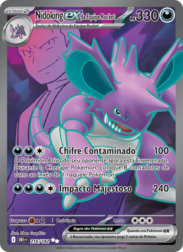 Nidoking ex da Equipe Rocket