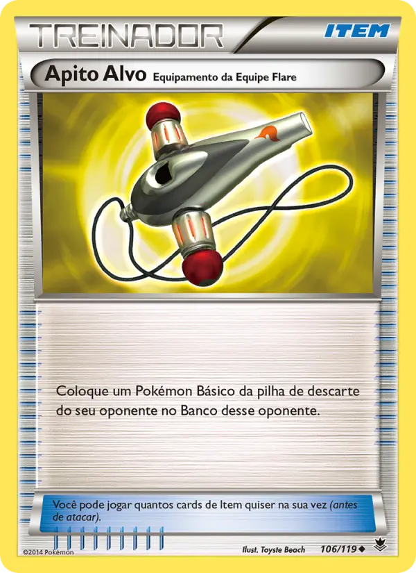 Apito Alvo – Equipamento da Equipe Flare